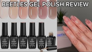 Swatch With Me Beetles Nude Harmony Gel Polish Set | DIY Gel Nails 