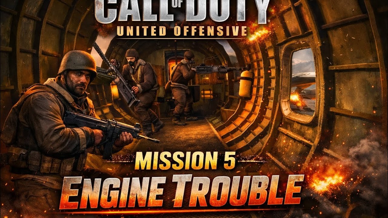 Call of Duty United Offensive Mission 5 🔥 Intense Aircraft Battle | Full Gameplay Walkthrough (4K)