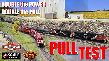 Great N Scale CONSIST PULL TEST! - Does DOUBLE the engine power mean DOUBLE the PULL capability?