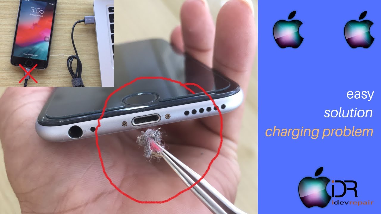 how to clean any iphone charging port.new easy solution
