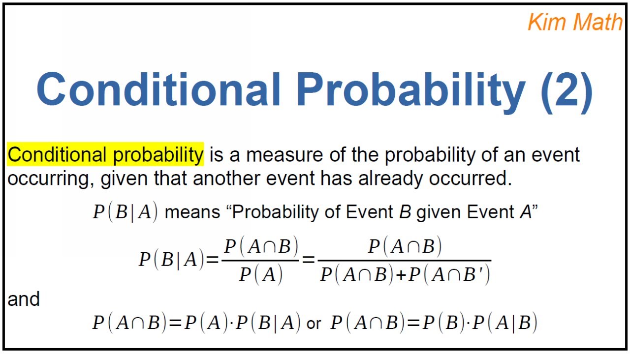 Conditional Probability (2) - YouTube