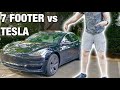 Does a 7 foot man fit in a tesla i bought a tesla