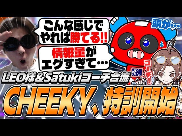 【CRカップカスタム】LEO様＆Satukiコーチ合流!!本番に備えムーブの特訓を開始するCHEEKY【APEX】