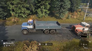 SnowRunner  - 41.2.   Fixer Upper  -  Deliver to the Parking White Western Star 4964