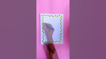 #easy #flowers #border #design #shorts #designandcraft #trending #art #drawing #howto #project #draw