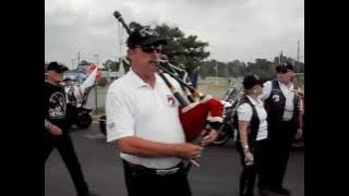 Bagpipes at 2011 Friday Rolling Thunder staging