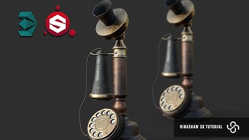 Modeling & Texturing an Old Candlestick Phone - Part1 [Modeling]