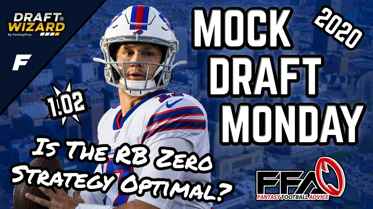 Fantasy Football Mock Draft Why Rb Zero Might Be Optimal This Year 2020 Fantasy Football Advice Youtube
