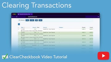 Clearing Reconciliation Method - ClearCheckbook