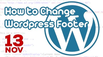 How to change Wordpress footer text with simple JavaScript codes