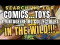 Searching for comics toys  vintage  retro collectibles in the wild