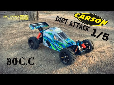 Carson 1/5 Dirt Attack 30cc En el circuito RCPROGRANADA - YouTube