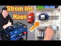 Strom vom Notstromaggregat ins Haus einspeisen! Proofwood