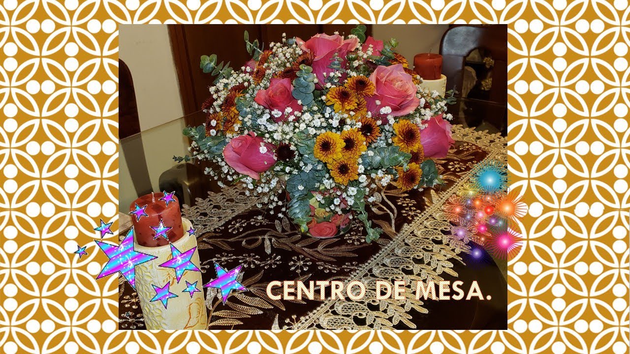 Arreglo de Flores Para Centro de Mesa. DIY. - YouTube