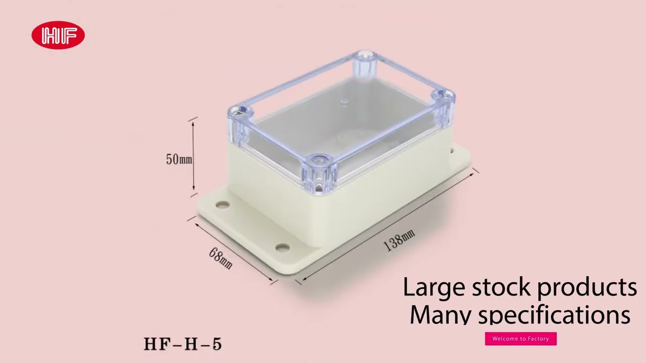 Outdoor Electronic Junction Box Custom ABS Plastic Waterproof Electrical Connection Box Enclosure