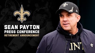 Saints Head Coach Sean Payton Retirement Press Conference 1\/25\/22