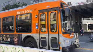 2 Los Angeles Metro Buses Route 30 Pico Rimpau & Downtown LA TO Passing By Little Tokyo In I. 4K