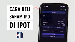 Cara Membeli Saham e-IPO di Aplikasi IPOT