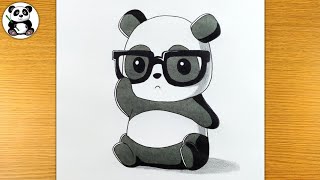 Cute professor panda drawing | panda art@TaposhiartsAcademy screenshot 5