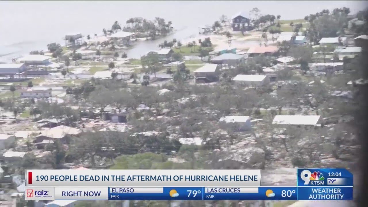 190 people dead in the aftermath of Hurricane Helene - YouTube