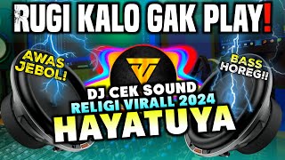 Hd Music Dj Cek Sound Opening Acara Islami Sholawat Virall 2024 - Hayatuya - Bass Horeg