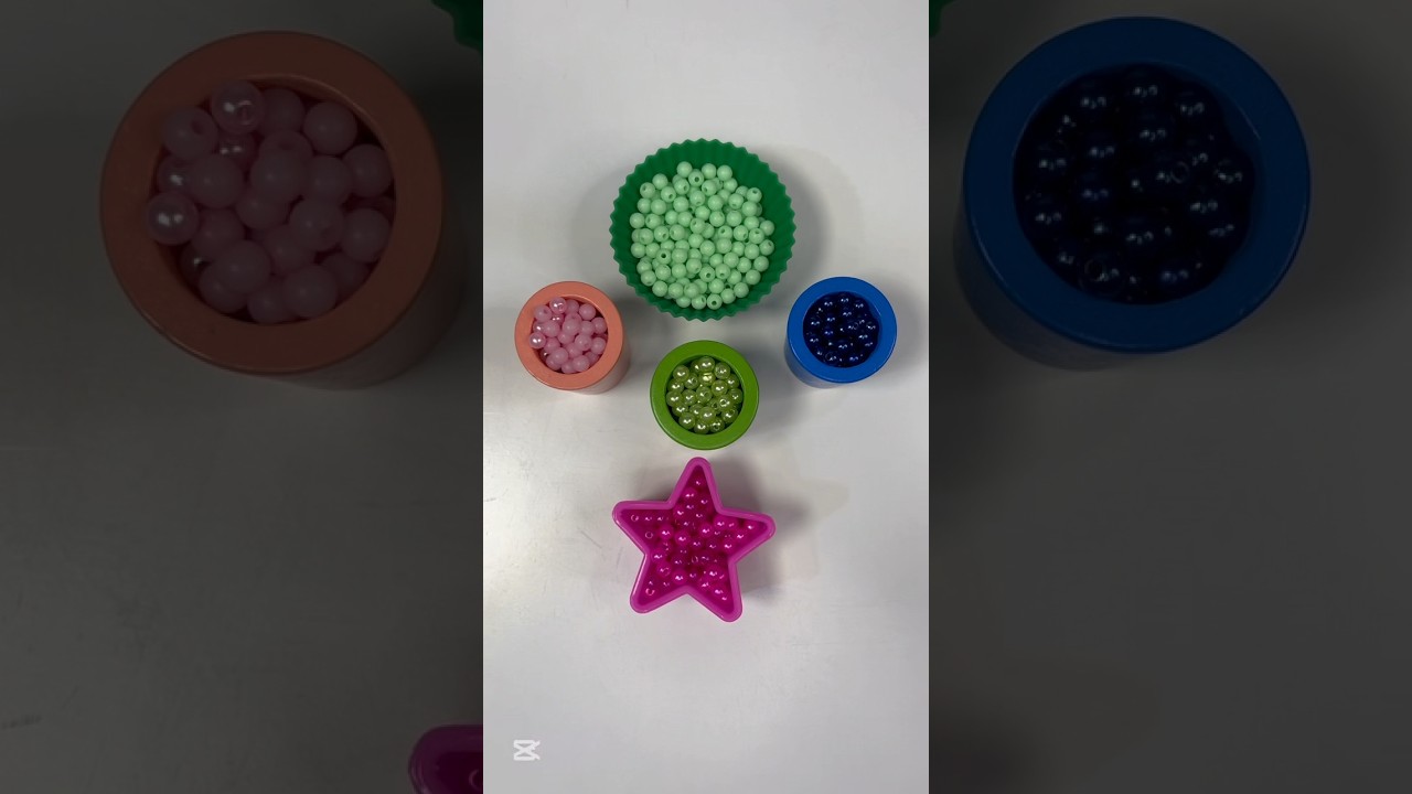 Satisfying Colorful Beads Sorting Asmr 