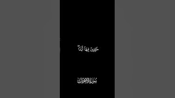 🌿|تـِلاوة لــمـا تيسّــر من الأحـزاب .#قرآن #قران_كريم #سورة_الأحزاب