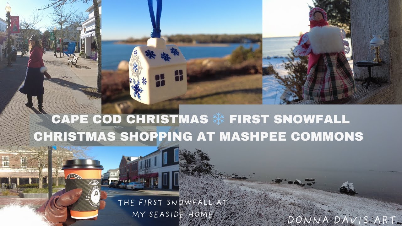 ❄️ Первый снегопад на Кейп-Коде | Рождественские покупки со мной в Mashpee Commons 🎄 | Зима у моря