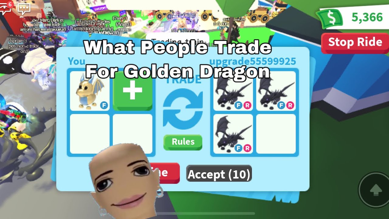 roblox adopt me neon golden dragon