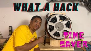 Pressure Washing DIY Hose Reel HACK!!!