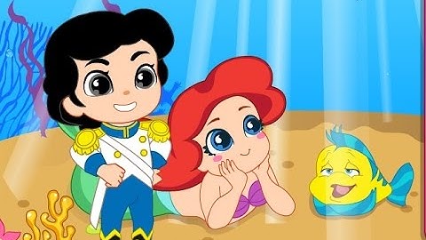 Nàng tiên cá Ariel vui đùa cùng Hoàng tử Eric (Ariel and Prince Crush)
