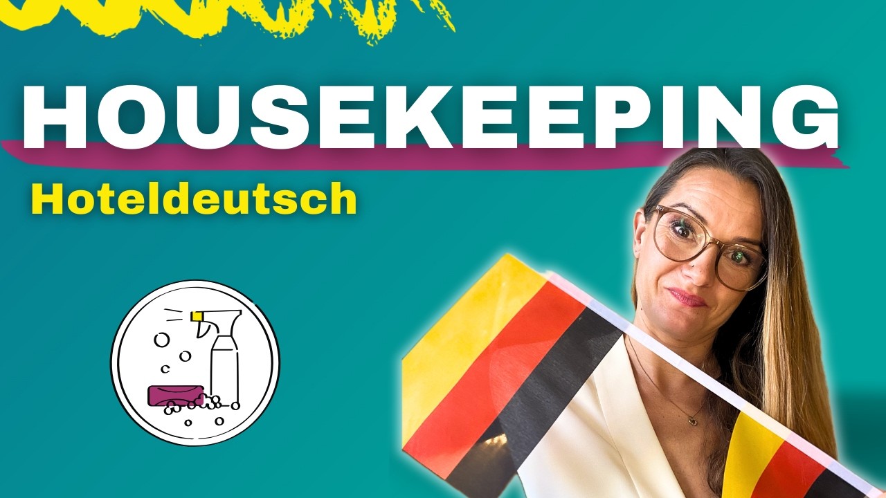 Deutsch im Hotel 🇩🇪🛎️ Wortschatz und wichtige Sätze für Housekeeping im Hotel  #deutschlernen