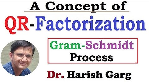 QR Factorization | Gram Schmidt Process | Examples