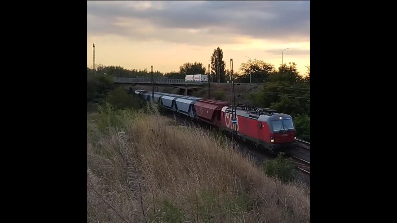 ÖBB Vectron, Tehervonattal Érkezik a Naplementében Székesfehérvárra 