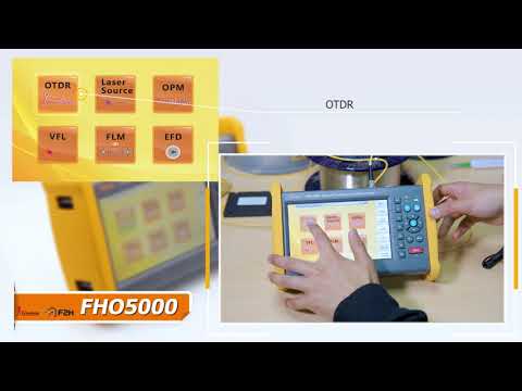 Рефлектометр оптический Grandway (FHO5000-D35) -LS-PM-TS-FM, 1310/1550 нм, 35/33 дБ, VFL,OPM,OLS, SM/MM 130 км, видео 3