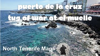 TENERIFE, TUG OF WAR AT EL MUELLE IN PUERTO