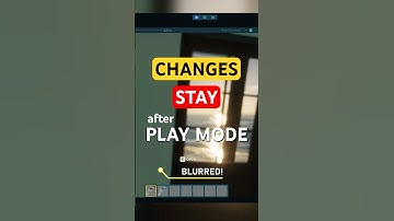 Play Mode doesn’t reset material changes!