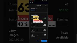 Earned 63$ From 1 photo 43 times sold on #500px