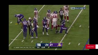 Danielle Hunter with a very impressive sack!! That's a fantastic way to make a play! Nice defense