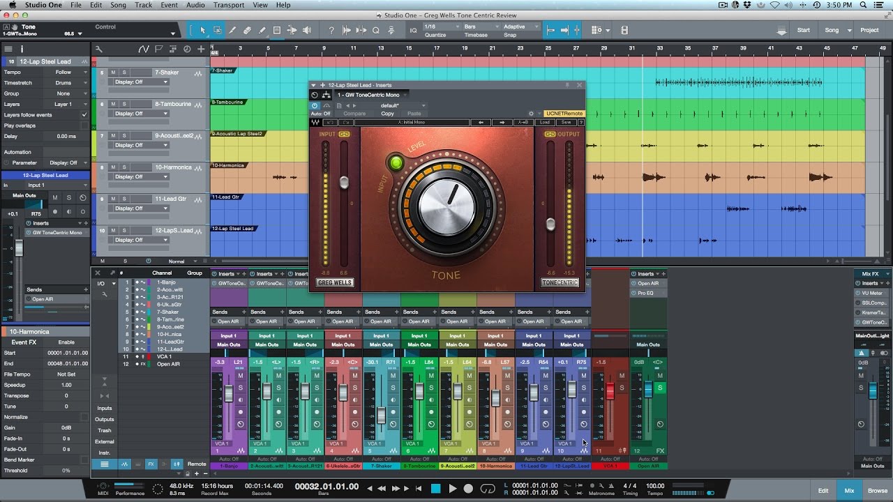 Review - Greg Wells ToneCentric Harmonic Enhancer By Waves