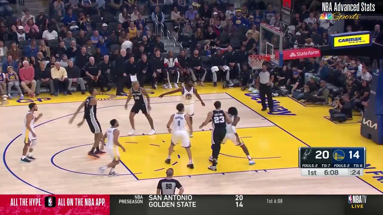 Victor Wembanyama 19 pts 4 reb 5 blk vs Golden State Warriors | 2023-10-20