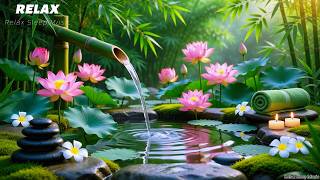 Relaxing Sleep Music 🌿 Peaceful Water Sounds in a Lotus Garden | Deep Sleep, Meditation & Stress screenshot 4