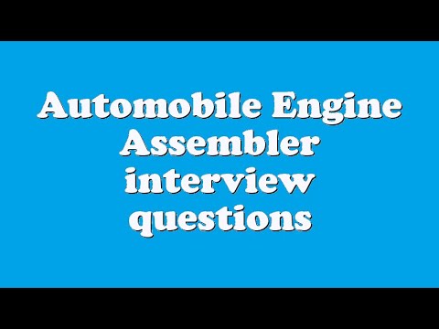 Engine Assembler Job Description