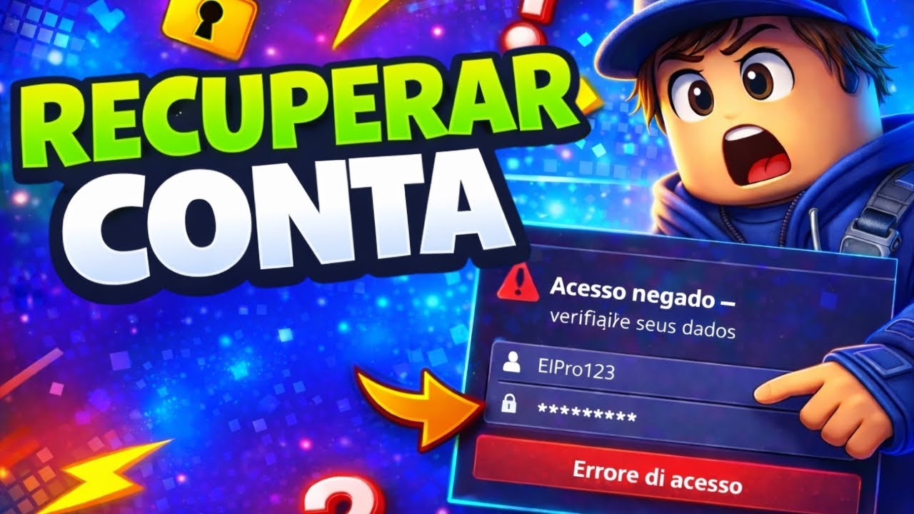 Como Recuperar Uma Conta Do ROBLOX Em 2026 | Método Atualizado Passo A ...