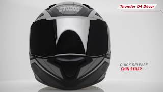 STUDDS Thunder D4 Decor Full Face 