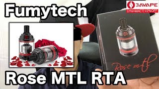 [VAPE][アトマイザー/RTA][Fumytech]Rose MTL 3.5ml RTA[24mm][ベイプ][レビュー]