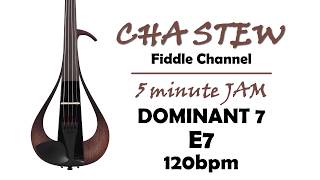 improvising over dominant 7 chords: one chord swing backing track e7 - 120bpm