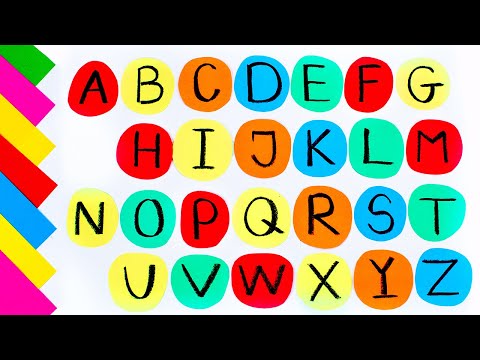 Видео: Пишем Английские Буквы! Вырезаем из Цветной Бумаги!