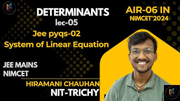 #determinant 5 for #nimcet #jeemains #aspirants