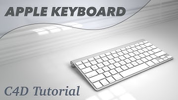 Apple Keyboard Tutorial Cinema 4D Modelling 3D for C4D A1314